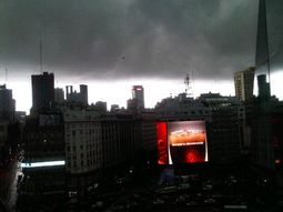 se hizo de noche: diluvio en la capital federal y el conurbano