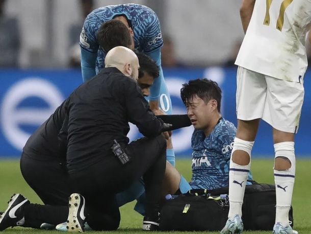 Son Heung-min sufrió una lesión en la cara en un partido de Champions League