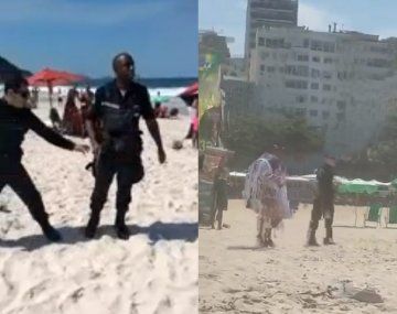 Policía de Brasil amenazó a los tiros a hinchas de Talleres por hacer un asado