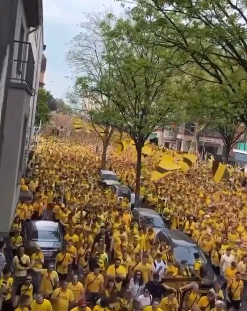 Hinchas del Borussia Dortmund coparon las calles de Londres