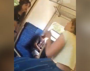 Violenta pelea de dos mujeres en un tren: Yo por mi macho no peleo