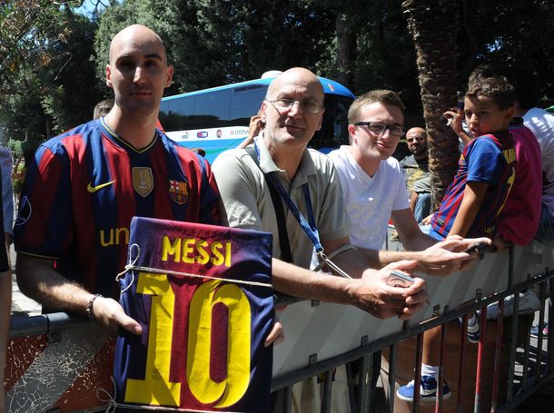 Messi arribó a Roma y se suma a los entrenamientos