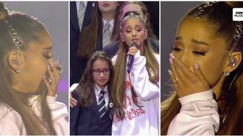 El llanto de Ariana Grande en el concierto One Love Manchester El llanto de Ariana Grande en el concierto One Love Manchester