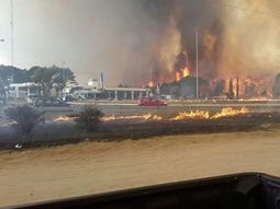 Voraz incendio en los bosques de Cariló y Valeria del Mar Voraz incendio en los bosques de Cariló y Valeria del Mar