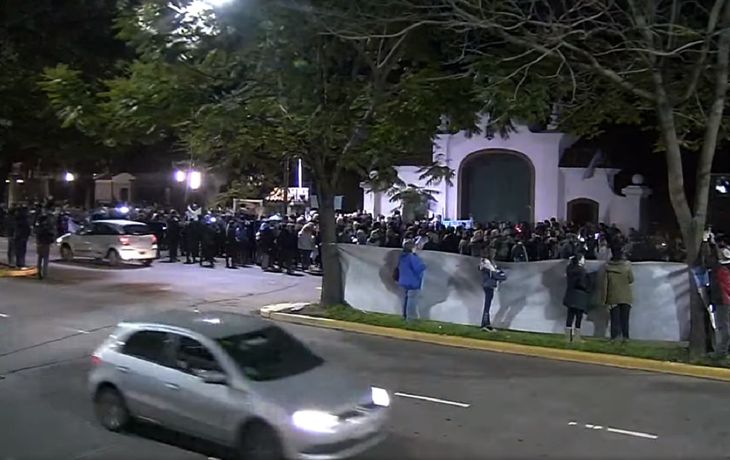 Militantes antiaborto marcharon en la Quinta de Olivos