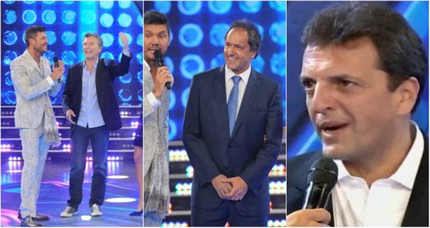 Macri, Scioli y Massa estuvieron con sus esposas en el debut de ShowMatch