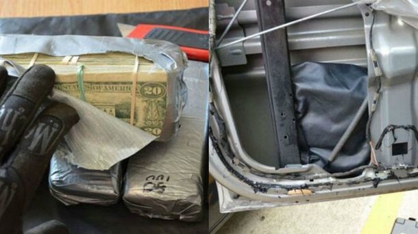 Compró un Jeep viejo y encontró fajos de dólares escondidos en una puerta