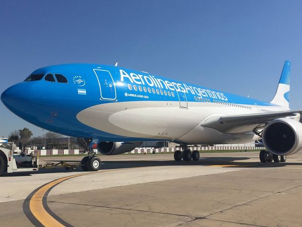 El Airbus A330-200 de Aerolíneas Argentinas cuenta con 24 asientos en Business y 248 en cabina Económica