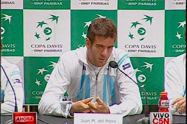 Juan Martín Del Potro no quiere saber nada con la Copa Davis