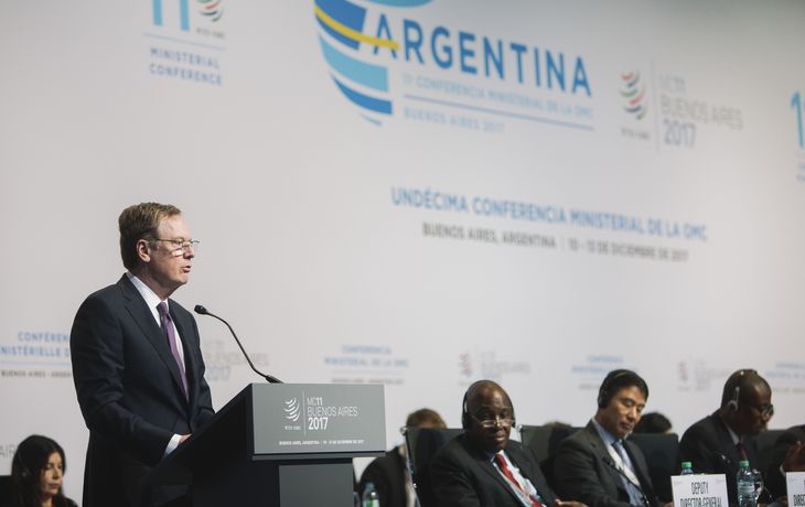 Robert Lightlizer, representante de Estados Unidos en la cumbre de la OMC de Buenos Aires