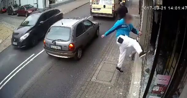 El hombre no se detuvo por nada