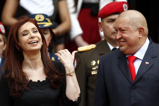 Cristina Kirchner con Hugo Chávez