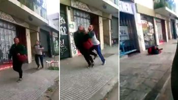 video: un rugbier empujo a un hombre en la calle y salio corriendo video: un rugbier empujo a un hombre en la calle y salio corriendo