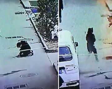 VIDEO: Tiró un petardo en una alcantarilla y salió volando por los aires