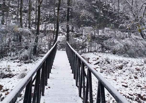 Nieve en La Carolina, San Luis. Foto cortesía Infomerlo Nieve en La Carolina, San Luis. Foto cortesía Infomerlo