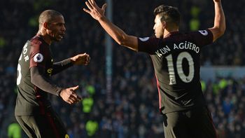Agüero llegó a los 10 goles en la Premier League Agüero llegó a los 10 goles en la Premier League