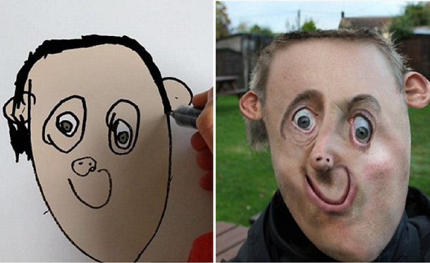 Los dibujos de un nene de 6 años a los que su papá volvió reales