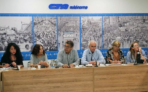 Conducción nacional de la CTA Autónoma.