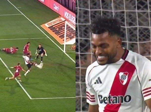 La ocasión de gol clave que falló Miguel Borja para estirar una sequía que preocupa en River