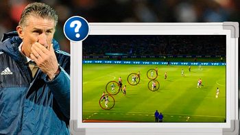 Bauza, confundido, terminó jugando con cinco delanteros Bauza, confundido, terminó jugando con cinco delanteros