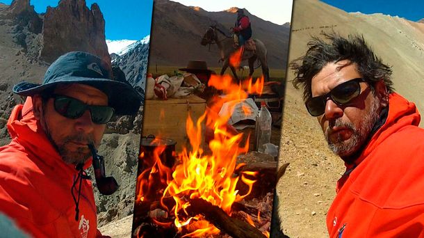 El actor que se arriesgó a un desafío extremo: cruzó la Cordillera de los Andes en mula
