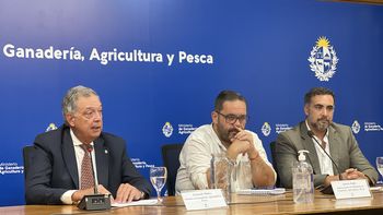 El ministro de Ganadería, Agricultura y Pesca, Fernando Mattos, en el anuncio del Plan de Contingencia Alimentaria. El ministro de Ganadería, Agricultura y Pesca, Fernando Mattos, en el anuncio del Plan de Contingencia Alimentaria.