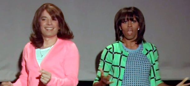 Michelle Obama mostró sus dotes de baile en un programa