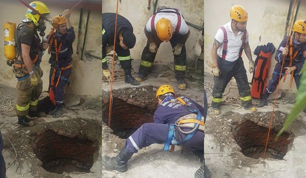 Una mujer cayó a un pozo de 10 metros de profundidad: así fue el dramático rescate