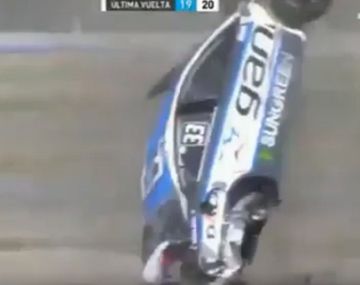 El auto de Marchesi, completamente fuera de control