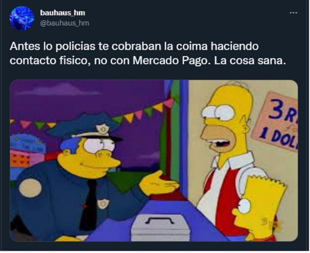 Memes y reacciones por los policías que cobran coima por Mercado Pago