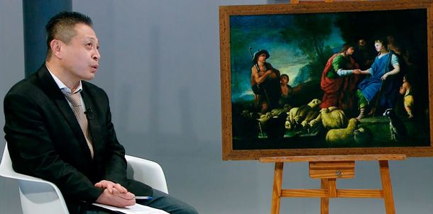 Encuentro de Jacob y Raquel en el Pozo de Agua, una obra de Rembrandt