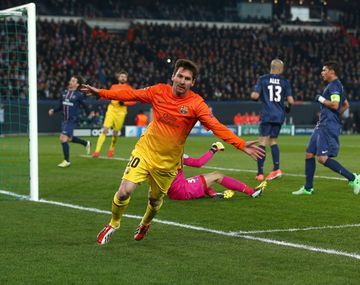 Messi le marcó al PSG en 2013