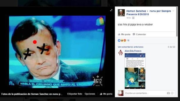 Otra vez: nuevas amenazas en Facebook contra el médico que mató al ladrón