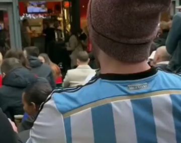 Argentino vivió la final en medio de franceses y gritó re sacado