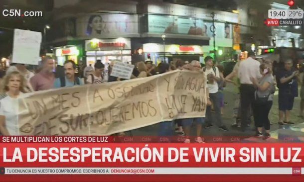 Cortes de luz: usuarios de Edesur salieron a protestar en varios barrios