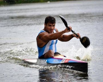 El argentino Rubén Rezola finalizó último en la final B del K1 200 de canotaje