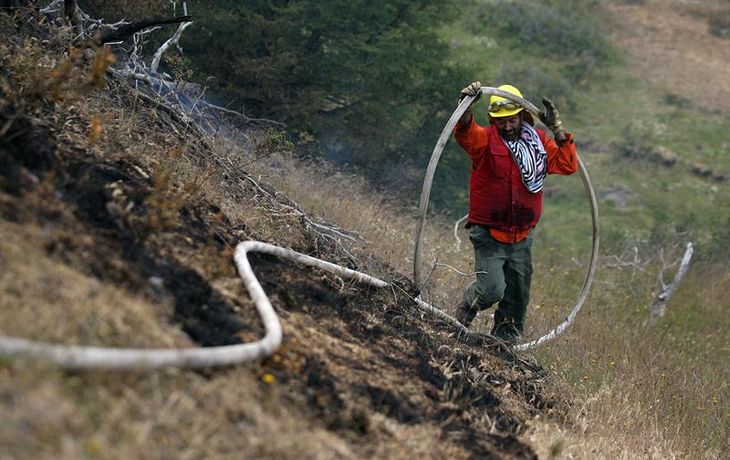 Chile incendio forestal