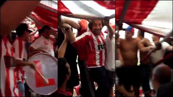 VIDEO: Ricky Sarkany se mostró junto a la barra de Estudiantes de La Plata