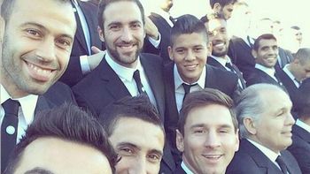 argentina se suma a la moda: mira la selfie de la seleccion argentina se suma a la moda: mira la selfie de la seleccion