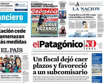 Tapas de diarios del viernes 27 de enero de 2017