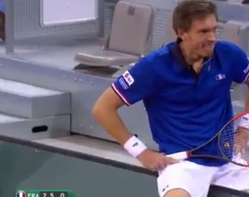 El francés de 35 años terminó jugando en la platea