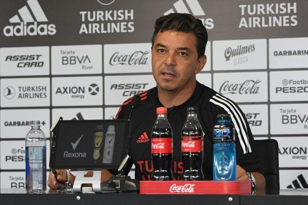 Superclásico: el DT de River, Marcelo Gallardo en conferencia de prensa. Foto: @RiverPlate