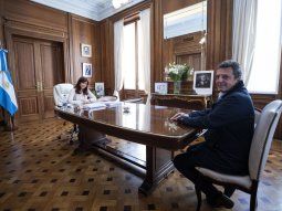 Cristina Kirchner recibió al superministro Sergio Massa