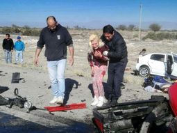 tragedia en la ruta 40: tres muertos por un choque frontal, entre ellos, una beba tragedia en la ruta 40: tres muertos por un choque frontal, entre ellos, una beba