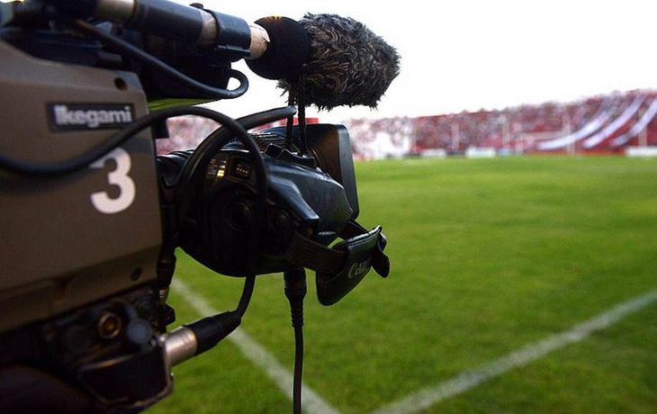 Televisación del fútbol. Imagen de archivo