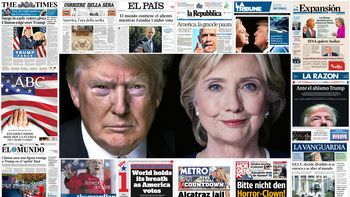 Donald Trump y Hillary Clinton están en las principales portadas de Europa Donald Trump y Hillary Clinton están en las principales portadas de Europa
