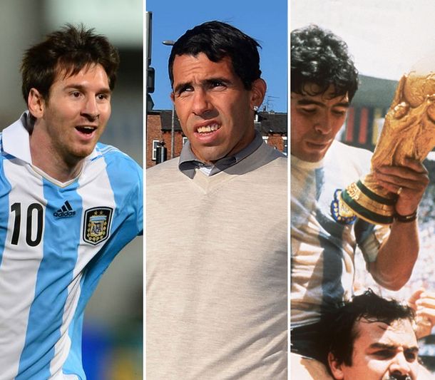 Tevez marcó la cancha: puso a Maradona por encima de Messi