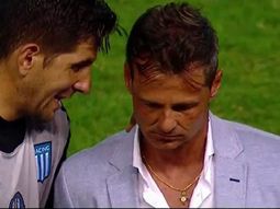 Agustín Orion y Diego Cocca, en una charla después de un partido Agustín Orion y Diego Cocca, en una charla después de un partido