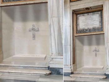 La tumba del papa Francisco.