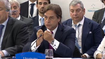 El presidente Luis Lacalle Pou en la cumbre del Mercsour. El presidente Luis Lacalle Pou en la cumbre del Mercsour.